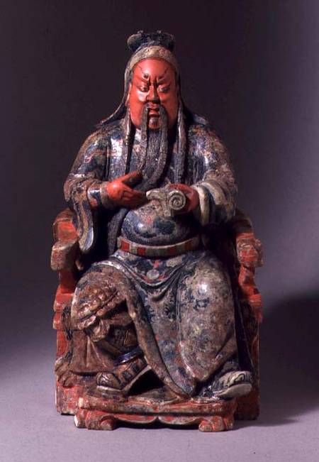 Seated Figure of the God of War von Chinese School