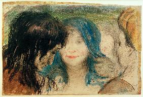 Das Mädchen mit den blauen Haaren 1910