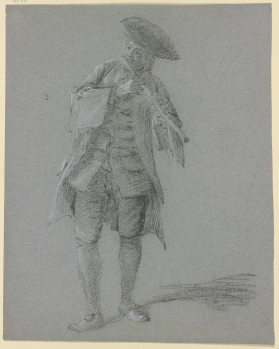 Flötespielender Kavalier von Cornelis Troost
