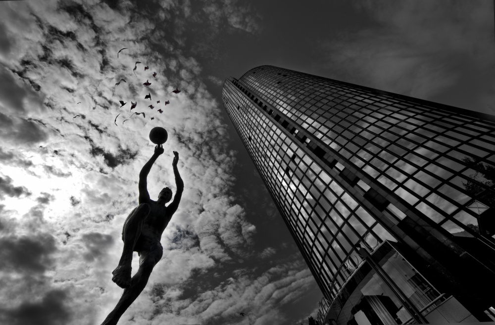 Denkmal eines Basketballspielers von Darija Šesto
