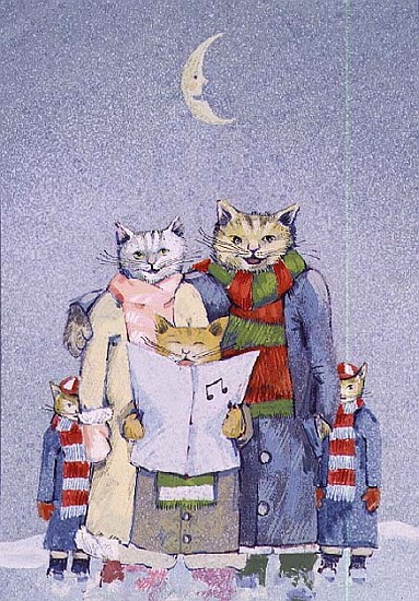 Caroling Cats  von David  Cooke