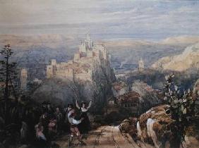 The Town and Castle at Loja, Spain 1834  on