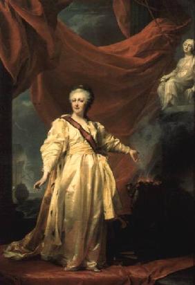 Portrait of Catherine the Great in the Justice Temple 1780