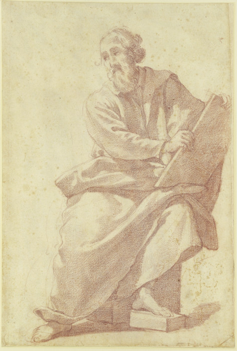 Sitzender Prophet mit einer Tafel von Domenico Cresti