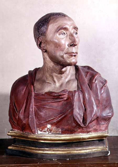 Portrait bust of the condottiere Niccolo da Uzzano (1359-1431) von Donatello