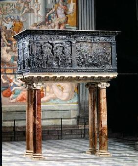 Pulpit from the south side of the nave 1460