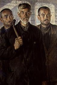 Verdiente Arbeiter der Fabrik Kolomensky 1931