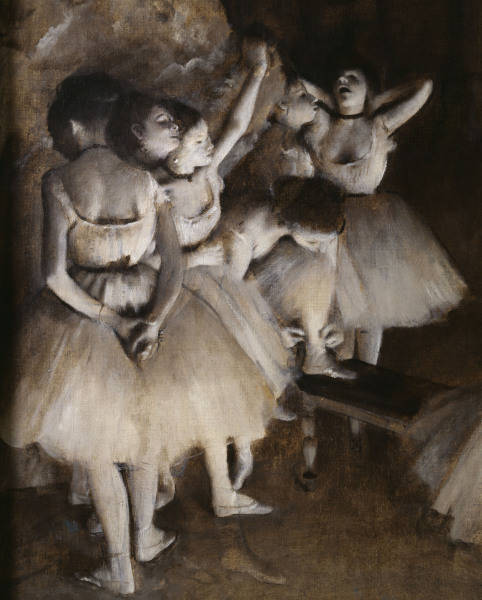 E.Degas, Ballettprobe auf der Buehne von Edgar Degas