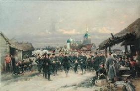 Chorus of the Fourth Infantry Battalion at Tsarskoe Selo 1889