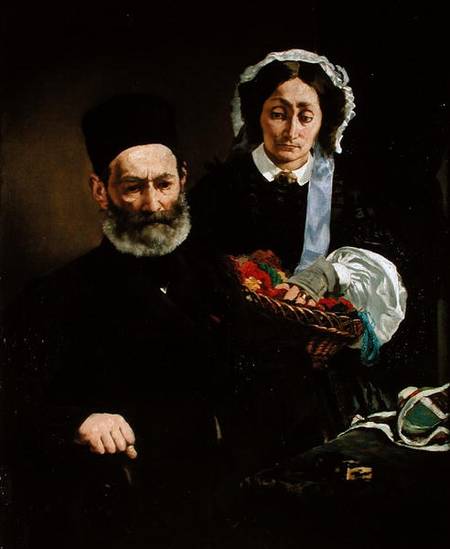Portrait of Monsieur and Madame Auguste Manet von Edouard Manet