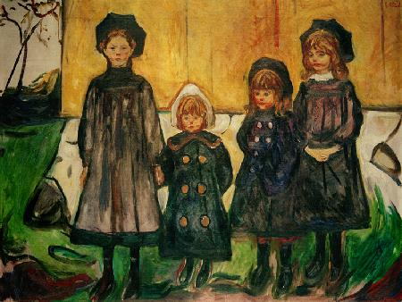 Vier Mädchen in Asgardstrand (Die vier Schwestern Bugge) 1902