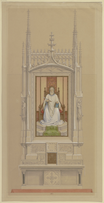 Entwurf eines Bartholomäus-Altars für den Frankfurter Dom von Edward von Steinle
