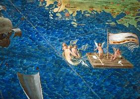Raft of Cherubs, detail from the 'Galleria delle Carte Geografiche' 1580-83
