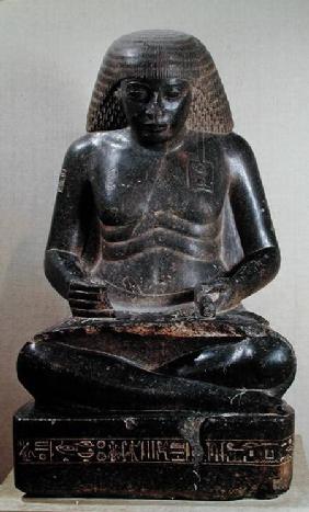 Amenhotep, son of Hapu, seated cross-legged, from the Temple of Amun, Karnak c.1391-53
