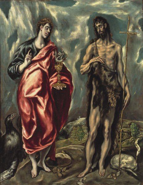 Johannes d.T. u. Johannes Ev von (eigentl. Dominikos Theotokopulos) Greco, El