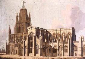 South East View of Redcliffe Church, Bristol c.1840