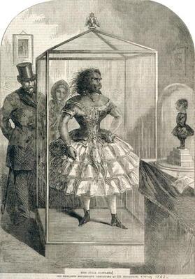 Miss Julia Pastrana, The Embalmed Nondescript, Exhibiting at 191 Piccadilly, 1862 (engraving) 1667