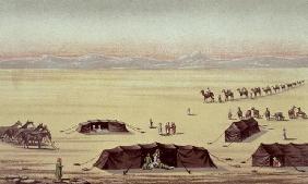 The Desert Camp of Sir Richard Burton (1821-90) (pastel on paper) 19th