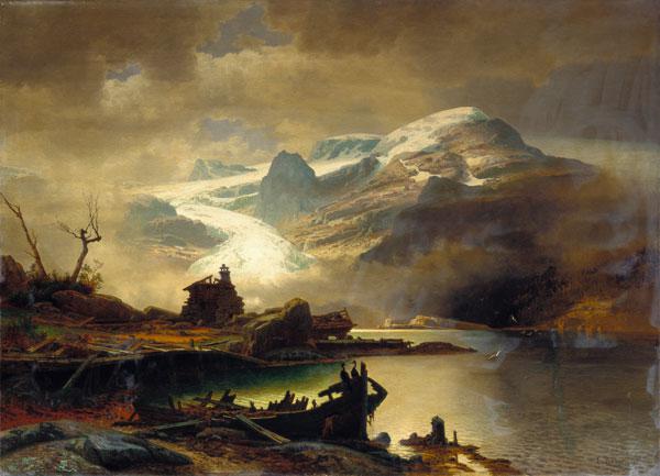Der Bondhus-Gletscher in Sunnhordland. 1878
