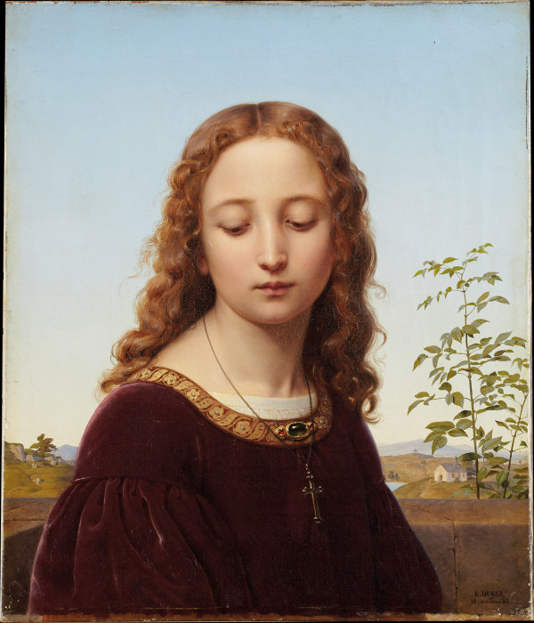 Bildnis eines jungen Mädchens von Ernst Deger