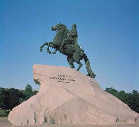 Equestrian statue of Peter I (1672-1725) the Great 1782