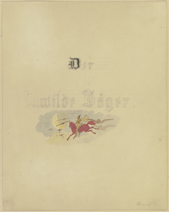 Titelblatt: Der wilde Jäger von Eugen Klimsch
