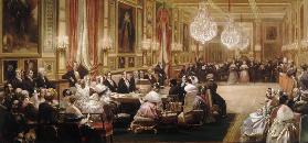 Konzert in der Galerie des Guise im Chateau d'Eu zu Ehren der Königin von England am 4. September 18 1844
