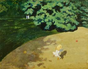 The Balloon or Corner of a Park with a Child Playing with a Balloon 1899