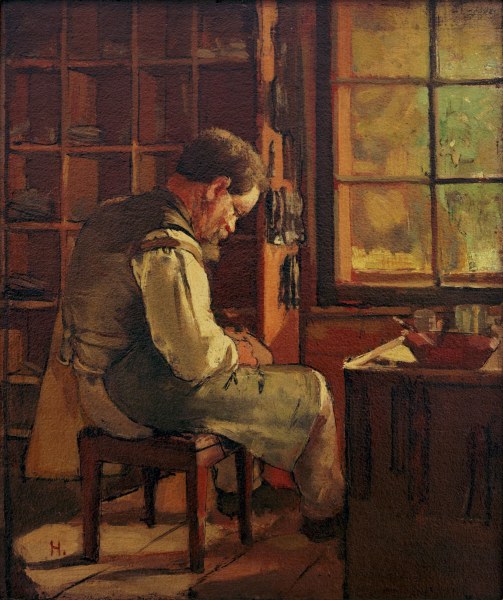Schuster am Fenster von Ferdinand Hodler