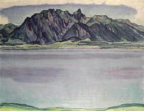 Thunersee with the Stockhorn Mountains, 1910 (oil on canvas) 1841