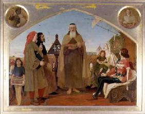 John Wycliffe reading his translation of the Bible to John of Gaunt 1847-8