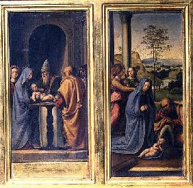 Presentation in the Temple and the Nativity c.1497