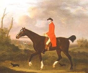 A Gentleman on his Hunter riding to Hounds 1783