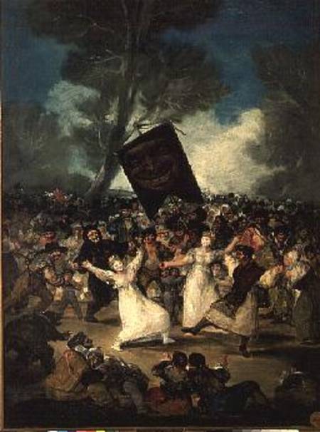 The Burial of the Sardine (Corpus Christi Festival on Ash Wednesday) von Francisco José de Goya