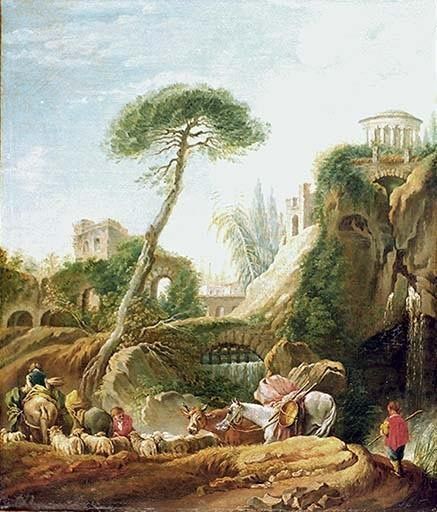 Phantasielandsch.bei Tivoli von François Boucher