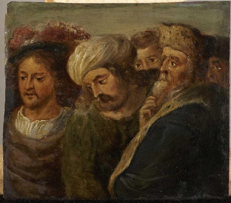 Gruppe von fünf Männern. von Frans Francken d. J.