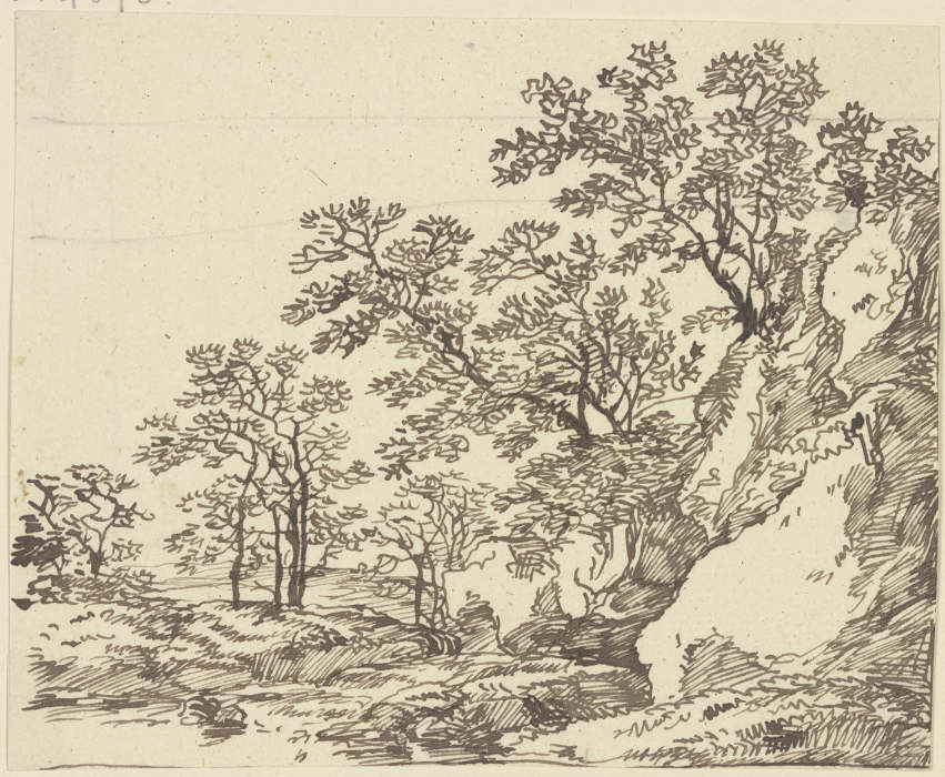 Bäume und Felsen von Franz Innocenz Josef Kobell