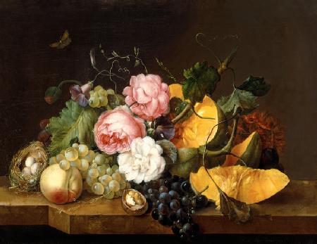 Still life with Flowers and Fruit 1821