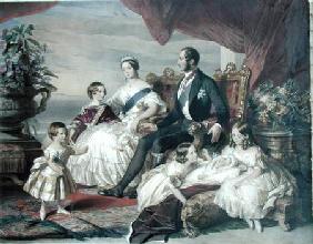 Queen Victoria (1819-1901) and Prince Albert (1819-61) with Five of the Their Children 1846