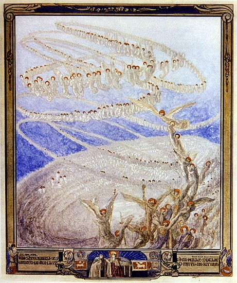 Illustration from Dante''s ''Divine Comedy'', Paradise, Canto XXX von Franz von (Choisy Le Conin) Bayros