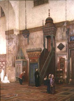 Detail of the interior of the Grand Mosque, Damascus 1873-75