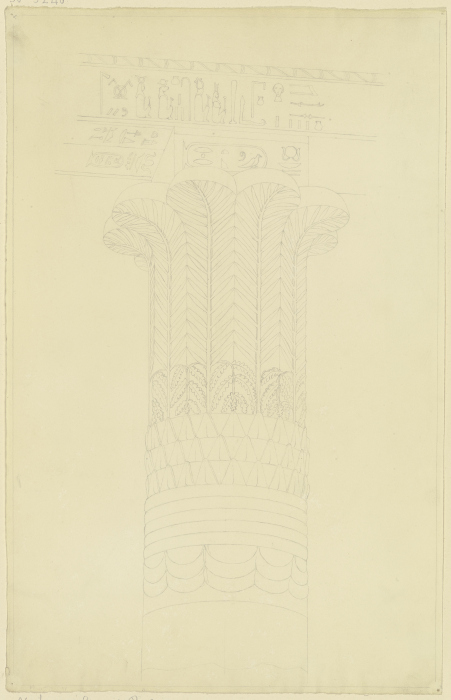 Ägyptisches Kapitell mit Architrav von Friedrich Maximilian Hessemer