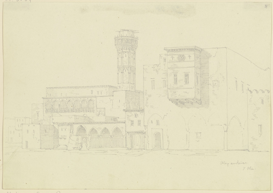 Die Attarin-Moschee in Alexandria von Friedrich Maximilian Hessemer