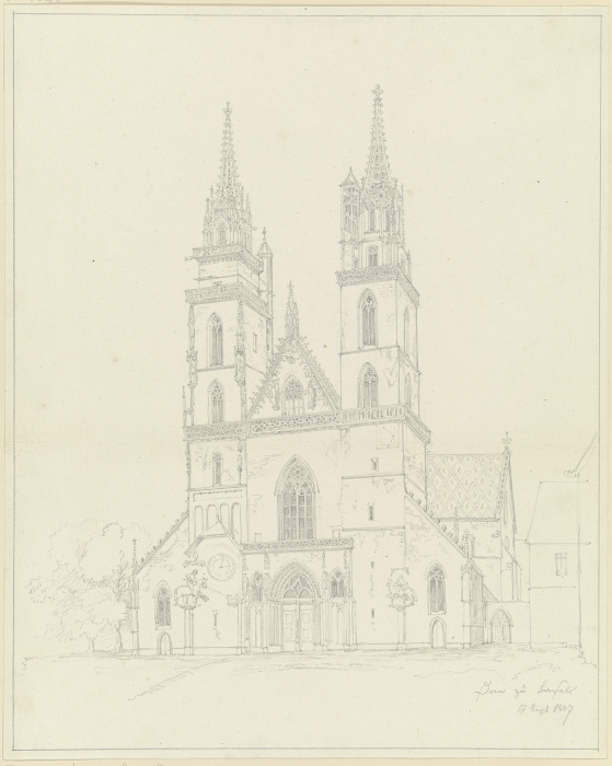 Dom zu Basel von Friedrich Maximilian Hessemer
