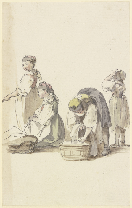 Vier Bäuerinnen von Georg Melchior Kraus