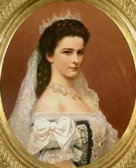 Empress Elizabeth of Bavaria (1837-98) in Hungarian costume 1867