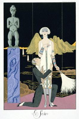 Night, 1925 (pochoir print) 19th