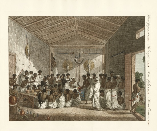Great symposia by the Ras of Tiger in Abyssinia von German School, (19th century)