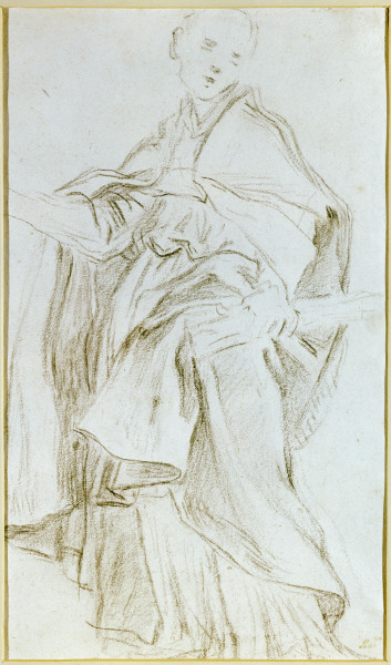 Bernini/Kirchenvater/Studie/um 1660 von Gianlorenzo Bernini