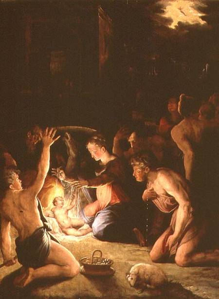 The Adoration of the Shepherds (panel) von Giorgio Vasari